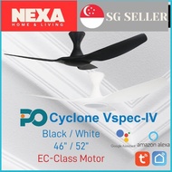 SG STOCK Point One Technology - Cyclone VSPEC-IV (46"/52") EC motor / SMART Ceiling Fan SUPER WINDY/