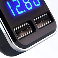 2X Car Charger Volt Meter Car Battery Monitor with LED Voltage & Amps Display for 11 / Xs Galaxy S20