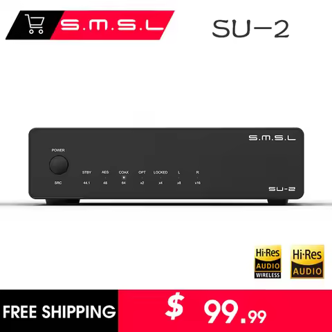 SMSL SU-2 Digital Audio Music Decoder ES9039Q2M 768kHz/32Bit DSD 4*OPA1612A Hi-Res HIGH Resolution D