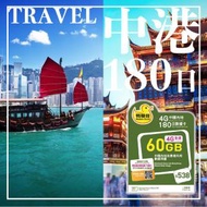 【180日】【中國內地、香港】(60GB)  鴨聊佳 4G全速本地上網卡數據卡SIM咭