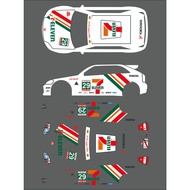 [WHITE TONER] Decal Hotwheels Civic EK9 7-ELEVEN LARRY CHEN