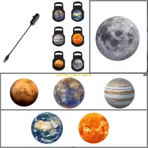 97QC USB Direct Insertion Projection Light Planet Projection Night Lamp Atmospheres Lighting for Bed