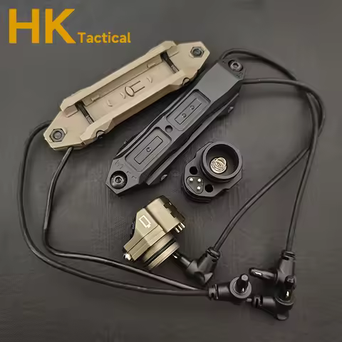 Tactical Augmented Pressure Switch with Two Crane-type Plugs and EC1 Endcap Dual Control Remote Swit