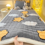 Fleece-Lined Arctic Fleece Warm Dormitory Student Milk Fleece Thickened Star Mattress2024New Bed Mat