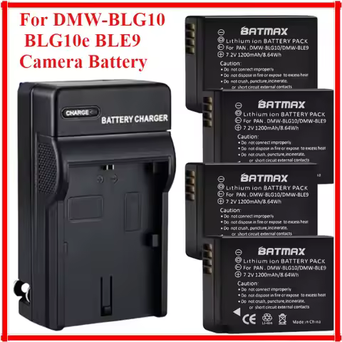 DMW-BLG10 BLG10e BLE9 Camera Battery For Panasonic Lumix GX80 GX85 with Charger For GF5 GF6 GX7 LX10
