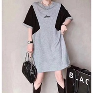 Dress Plus Size Women's Loose T-shirt Dress Big Size Dress Prom Dress Korean Dress 沙灘裙