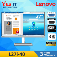 LENOVO Monitor L24I-40 / L27I-40 24" 27" IPS FHD 100Hz 4ms Build in Speaker HDMI VGA Monitor