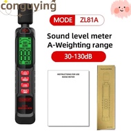 PONGUX Sound Level Meter, 125Hz-8KHz Windproof Noise Meter, Professional Digital Display 30-130dB De