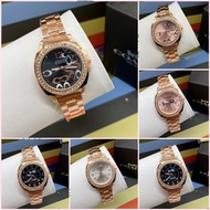[READY STOCK] COACH Jam Tangan Wanita Stainless Steel Rosegold Ladies Luxury Women Watches Diamond w