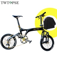 TWTOPSE Bike S Bag with Carrier Block Adapter For Birdy 2 3 P40 New Classic Folding Bicycle Toolkit