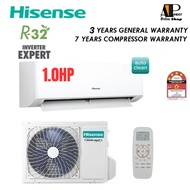 (FREE  DELIVERY) Hisense 1.0hp,1.5hp R32 Inverter Air Conditioner  4 Star Inverter