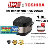Toshiba Low Sugar Rice Cooker (1.0L / 1.8L) RC-10IX1TMY RC-18IX1TMY(N) IH Low Sugar Rice Cooker