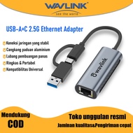 WAVLINK Converter USB To LAN Kabel Adapter USB 3.0 Type C To RJ45 USB LAN Gigabit 2.5G Ethernet Conn
