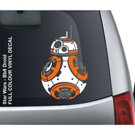 Star Wars BB8 Droid Cinema Car Stickers