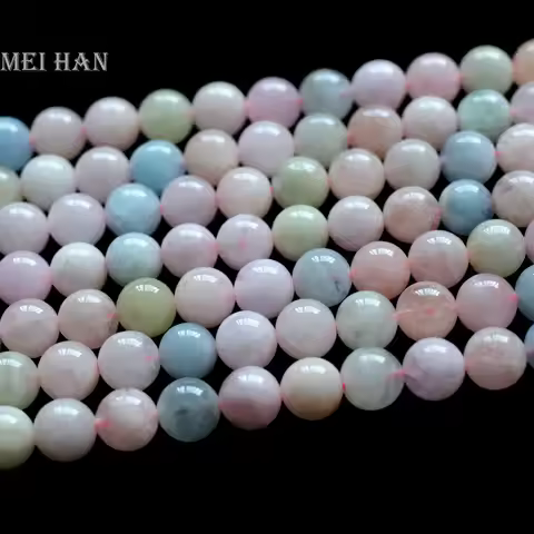 Meihan natural beryl 6mm 8mm 10mm charm gem stone loose beads for jewelry making design or gift whol