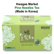 HWAGAE MARKET Korean Pine Needle Tea 1.2g × 25-teabag/box Immune Boost Immunity Pine Tree Pine Leafs Korean Iced Tea NH Nonghyup twg tea,korean tea, oolong omija / from Seoul, Korea