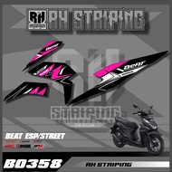 Striping Variasi Motor Beat Deluxe  Simple Keren Terbaru B0358