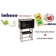 【WUCHT】IMBACO BAKER OVEN 125 Liters / Imbaco Convection Oven 125L / Imbaco Oven with Tray Stand