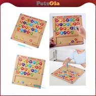 [PETSOLA] Wooden Abc Letter Words Matching Puzzle Toddlers Colors Maze Alphabet Maze Board for Kids 