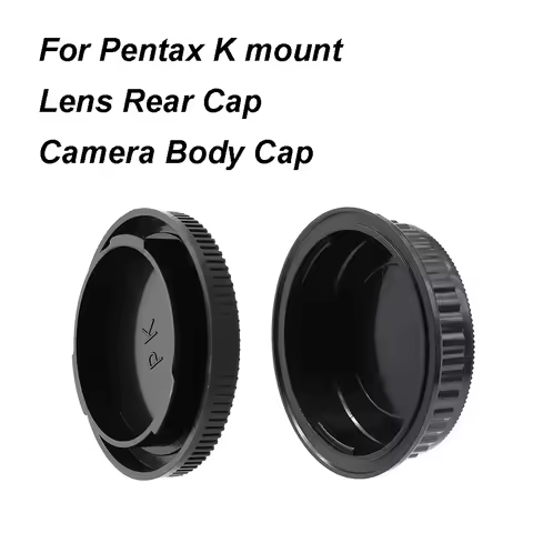 For Pentax PK K mount Lens Rear Cap or Camera Body Cap or Cap Set Plastic Black Lens Cap Cover Lid f