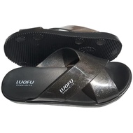 Sandal Karet Wanita Dewasa Luofu Glitter Korean Style / Sandal Selop Wanita Karet Jelly Terbaru