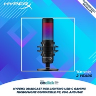 HyperX QuadCast RGB Lighting USB-C Gaming Microphone compatible PC, PS4, and Mac (HMIQ1S-XX-RG/G)