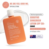 We Are Feel Good Inc. : Sensitive Sunscreen Lotion SPF 50+ โลชั่นกันแดดสูตรอ่อนโยน SPF 50+ ขนาด 200m