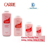 Carrie Junior Family Talcum Powder/ Bedak Wangi Untuk Kegunaan Sekeluarga (75g, 150g, 300g & 500g)