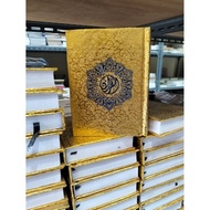 A6 gold Quran, size 15, 11 cm