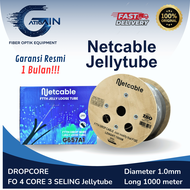 Netcable Kabel Dropcore Tipe Jelly Tube 2 Core & 4 Core 1000 Meter
