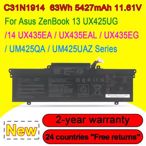 C31N1914 Laptop Battery For ASUS ZenBook 13 UX425UG ZenBook 14 Ultralight UX435EAL Zenbook 14 UM425Q
