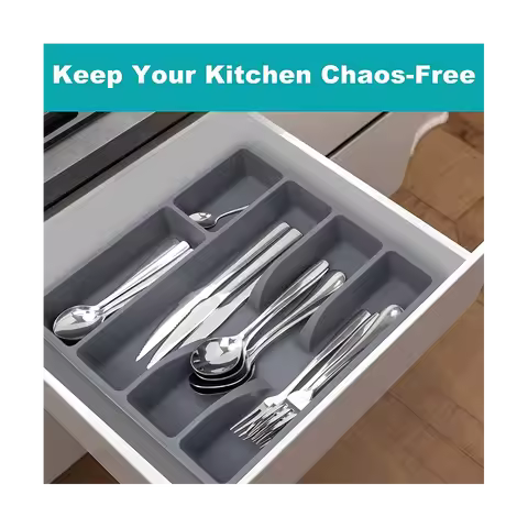Drawer Kitchen Drawer Organizer Silverware Holder Utensil Organizer Cutlery Organizer Tray Plastic F