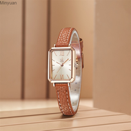 SK Women's Watch Women's niche high-end sense lola rose small brown watch square watch Women's Shenzhen Watch 0185 Minyuan