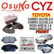 OSUKA Front Brake Pad Toyota Camry Acv30 2.0 2.4, WISH ANE10 1.8 2.0 Buatan Malaysia (D-2222F)