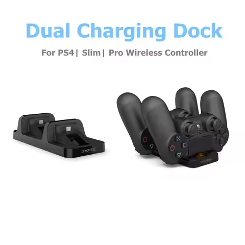 Dual Charging Dock For PS4 Wireless Controller Charging Station For PS4 Slim Pro Gamepad Portable Ch