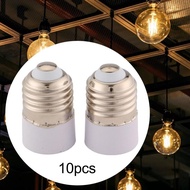 [ 10pcs E27 to E14 Socket Adapter Converter Lighting Accessories Lamp Holder Bulb Socket