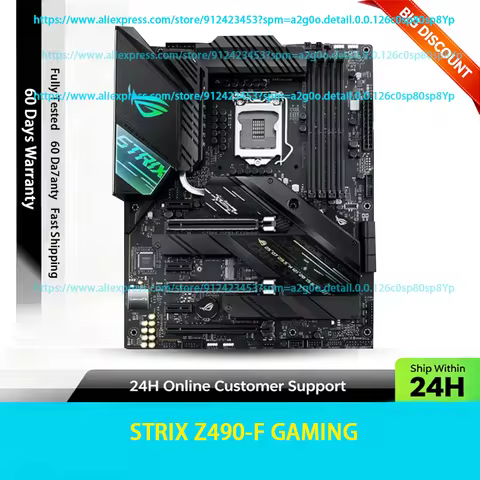 128GB USB3.2 Type-C M.2 HDMI LGA 1200 DDR4 ATX Z490 Mainboard For ROG STRIX Z490-F GAMING Motherboar