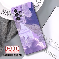 NEWEST Samsung A33 5G Case - Fashion Case Pattern Purple Aesthetic - Softcase Samsung A33 5G A13 A14