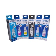 DWIJAYAOLSHOP - Original Epson 673 Ink 1 SET Printer Plus Box Loose Pack