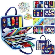 Montessori Toys Esjay Busy Board for Toddlers 1 2 3 4 Years, Sensory with Buckle