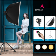 全城熱賣 - LED 300W攝影補光燈(300W三色燈頭+6090柔光箱+2.8米燈架)