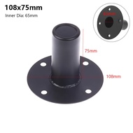 JIYAN2866 1Pcs Metal Speaker Stand Iron Lower Sound Professional Speaker Base Holder  with Screw Hol