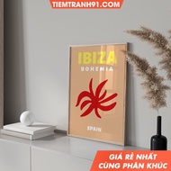 Tranh treo tường Travel Famous places Ibiza Tulum Capri Miami Gallery Preppy Travel poster tặng kèm