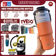 Tyeso Tumbler With Handle 600/750/900/1050/1200ml 304 Stainless Steel Insulated Thermos Flask Water 