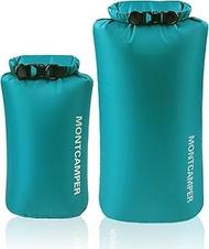 MONTCAMPER 2-pack 30D Nylon Waterproof Dry Bag-Portable Storage Sack for Kayaking, Hiking and Raftin