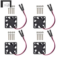 4PCS Brushless CPU Cooling Fan Heatsink Cooler Radiator 3.3V 5V for Raspberry Pi4 Pi3 B+, Pi 3, Pi 2