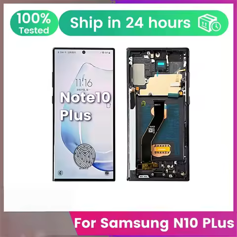 6.8“ 120hz Amoled For Samsung Galaxy Note10 Plus N975 N975F N9750 Display Touch Screen Note10 Plus L