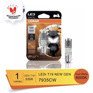 PUTIH Led Front Bulb T19 Motorcycle OSRAM 12v H6 M5 K1 White - 7935CW