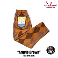 < American Factory > American COOKMAN/Chef Pants Argyle Brown Chef Pants Argyle Brown