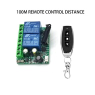 AC 85V-220V 10A 2 Channel Relay Receiver RF Wireless Remote Control Switch 433MHz Universal Garage/D
